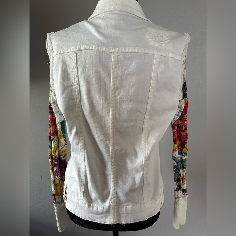 Desigual Multicolor Floral Jean Jacket - Picture 4 of 10
